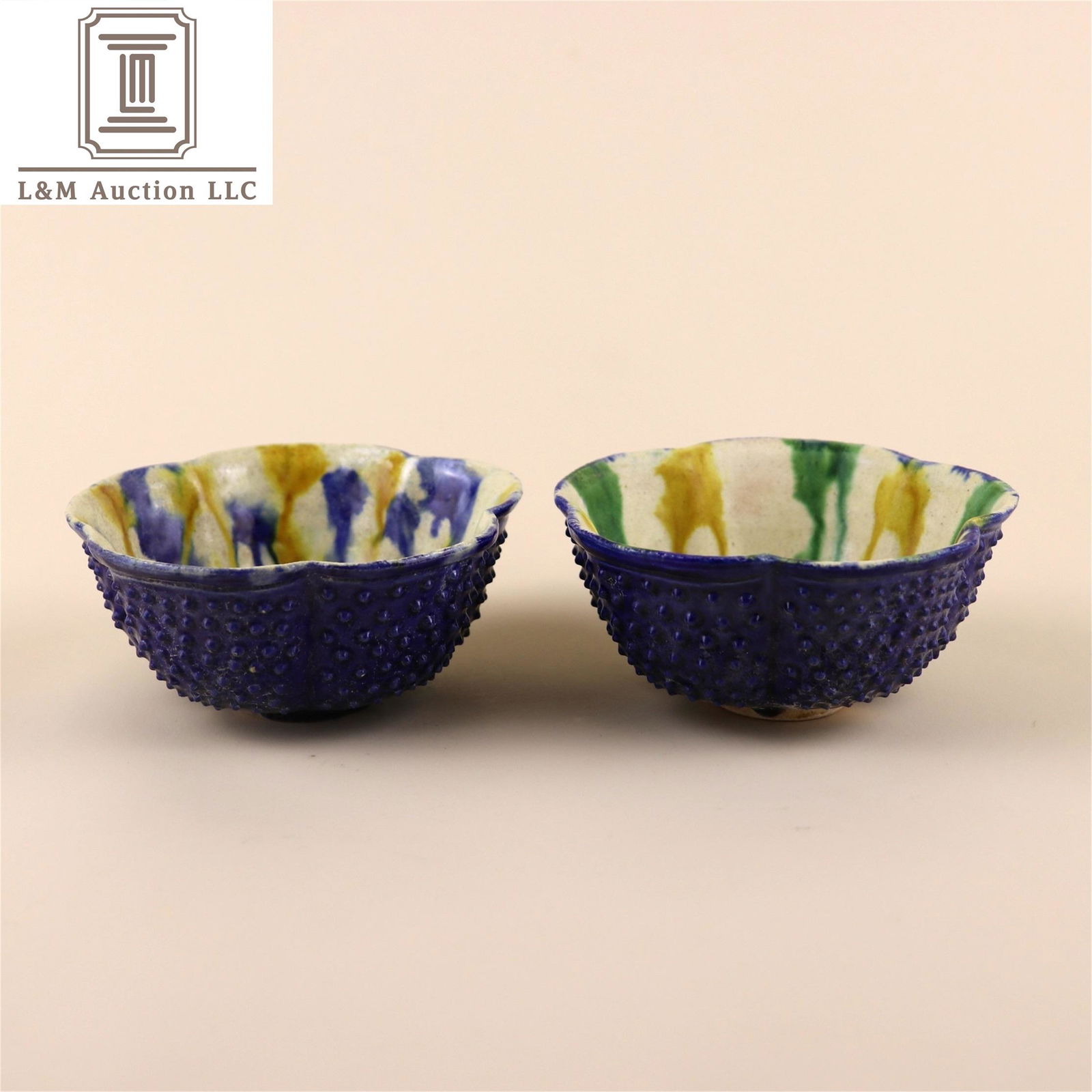 A Pair of San-Cai Glazed Porcelain Cups (1 of 8)