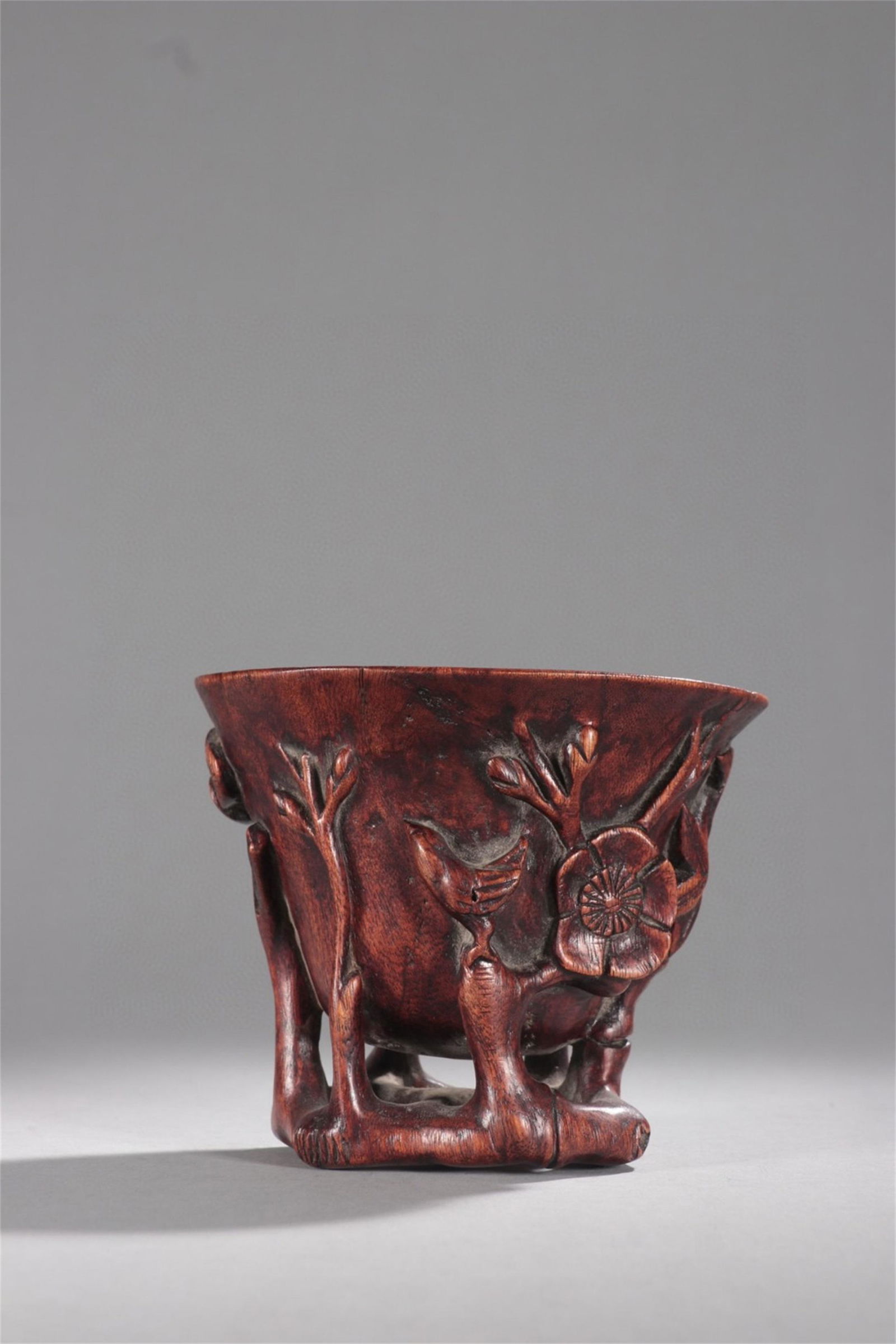 A Chinese Carved Agarwood Cup (1 of 9)