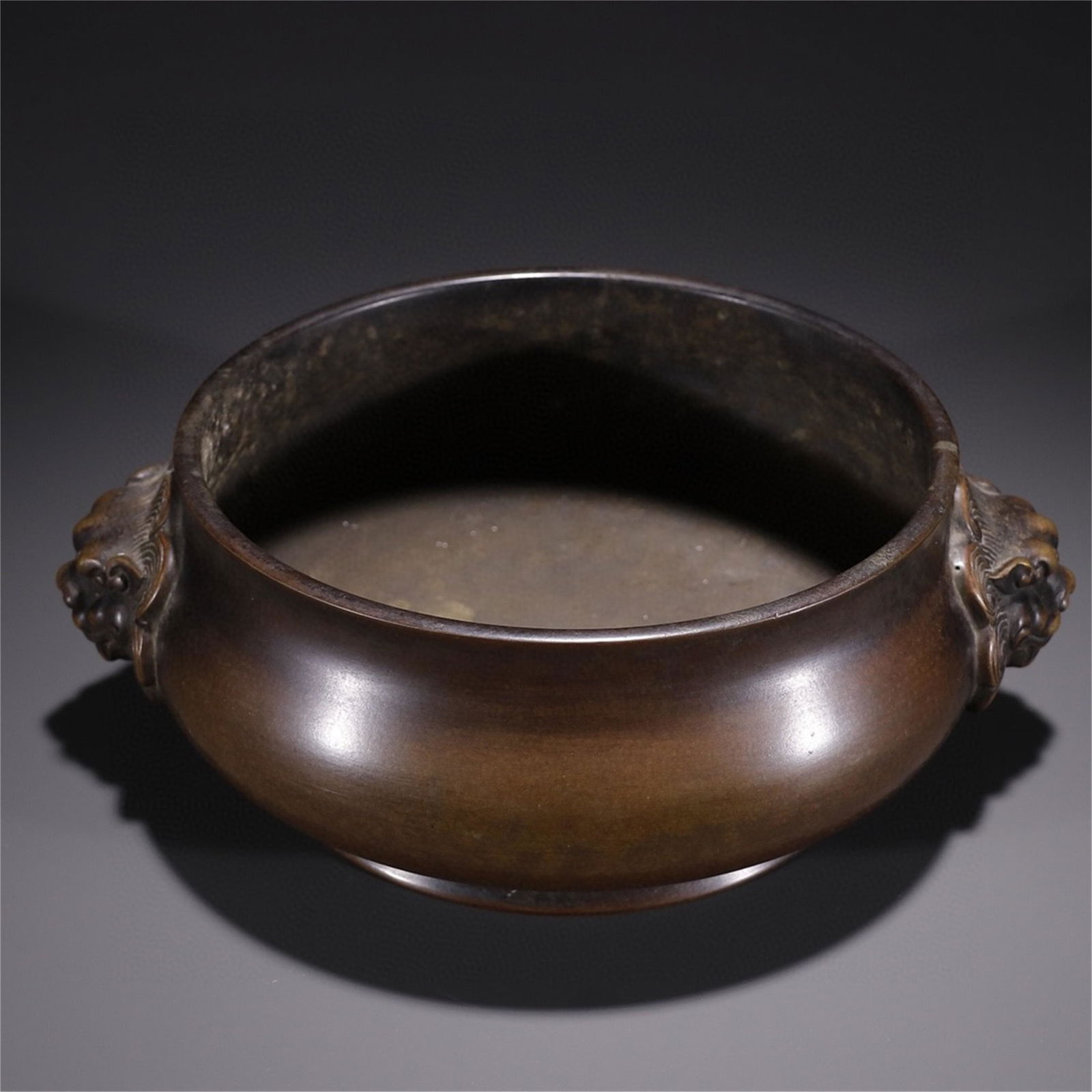 A Chinese Bronze Double Ear Incense Burner (1 of 9)