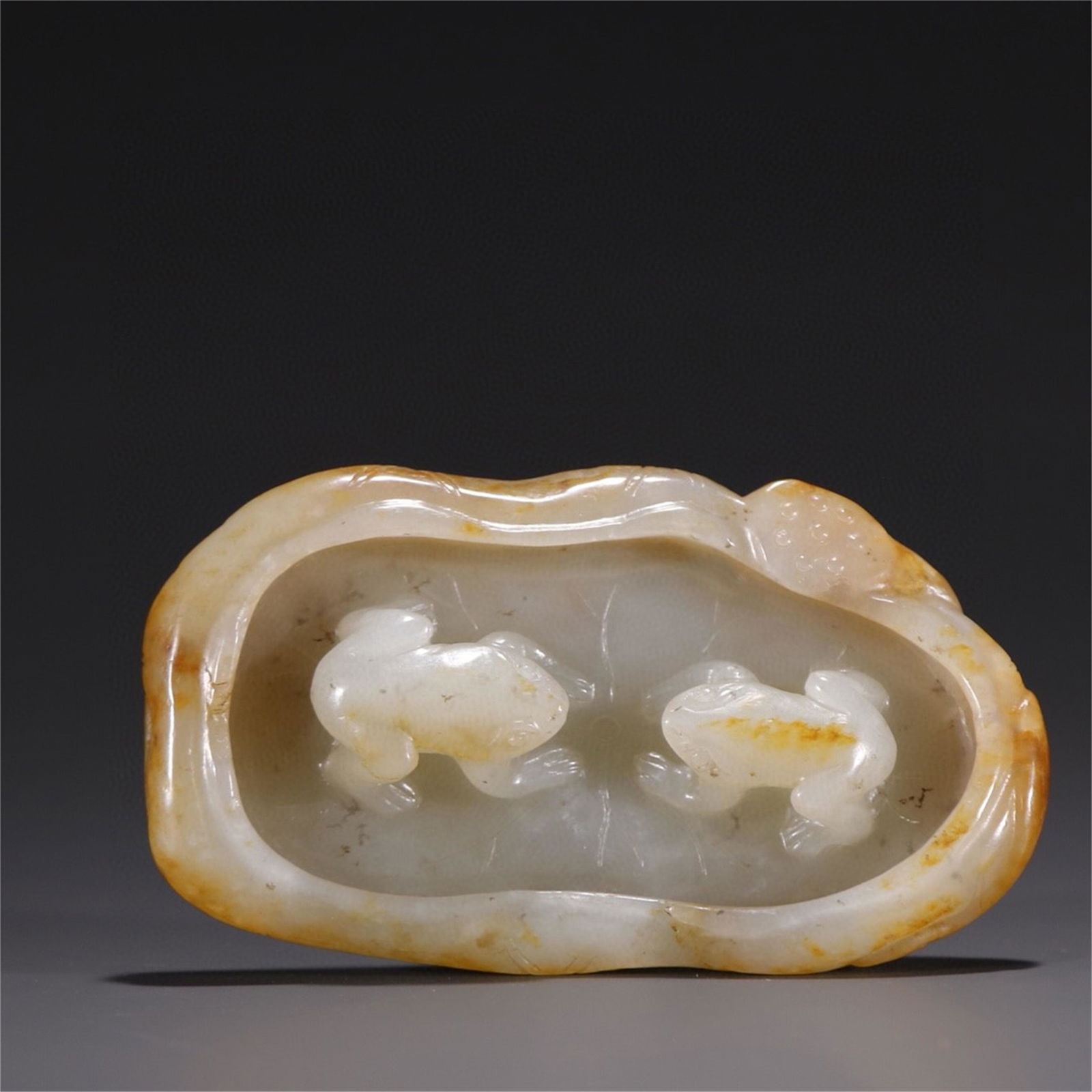 A Chinese Carved Jade Brush Washer (1 of 9)