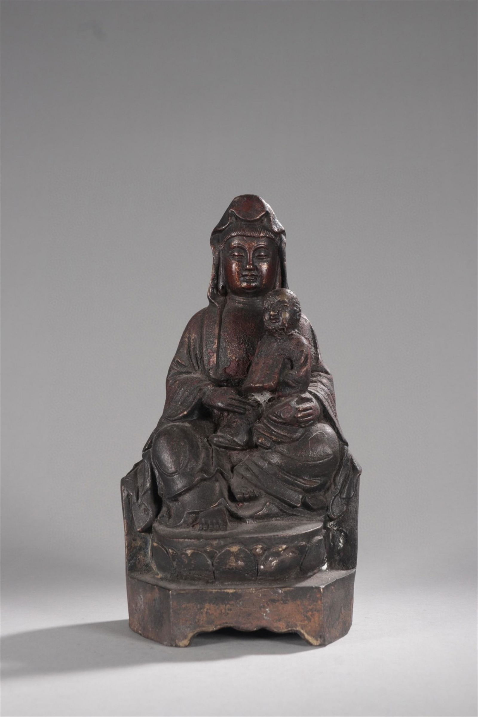 A Chinese Bronze Guanyin Statue (1 of 9)