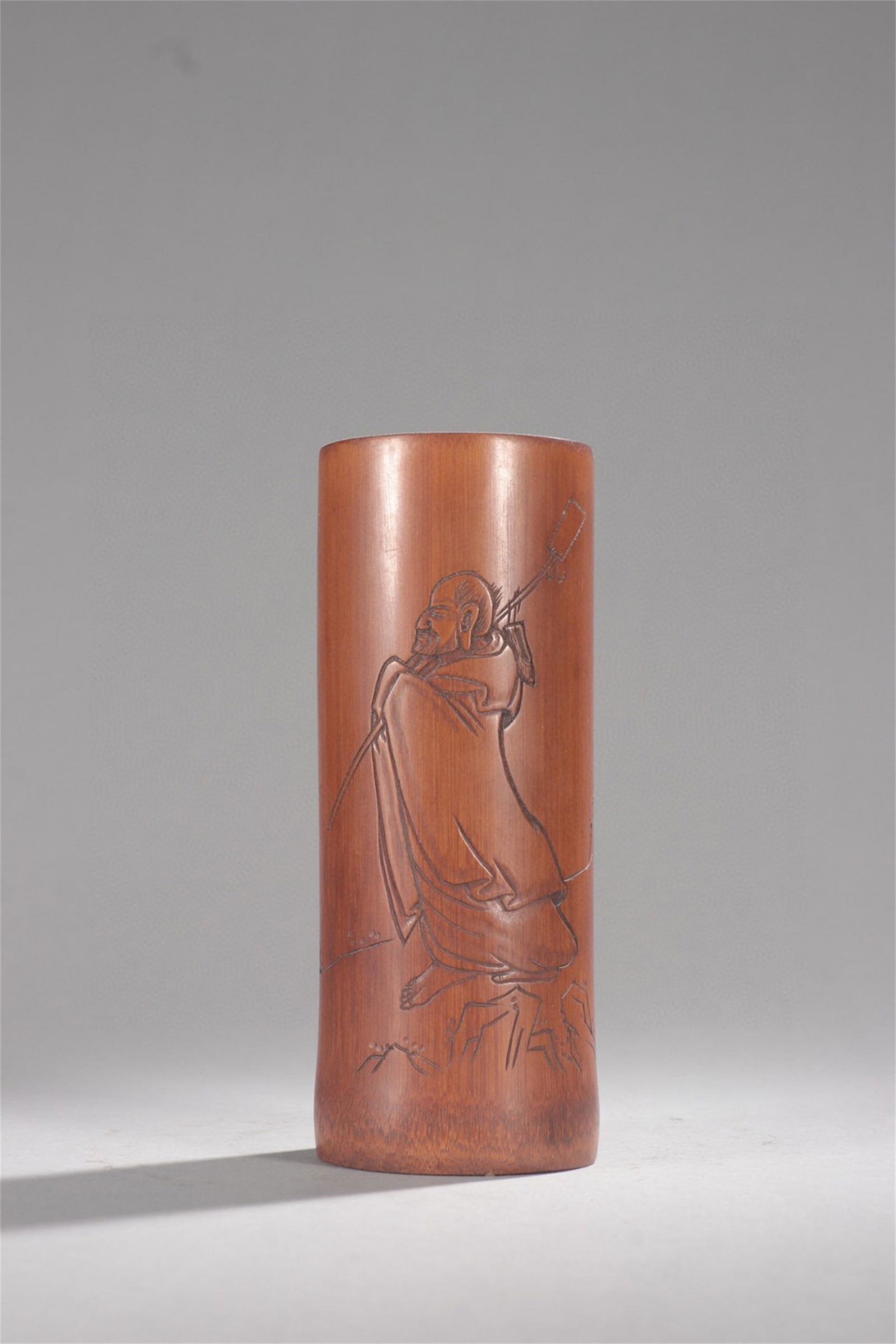 A Chinese Bamboo Brush Pot with Figure Pattern (1 of 9)