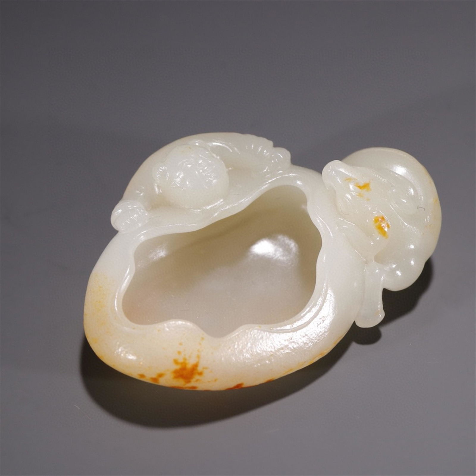 A Chinese Carved Jade Water Pot (1 of 9)