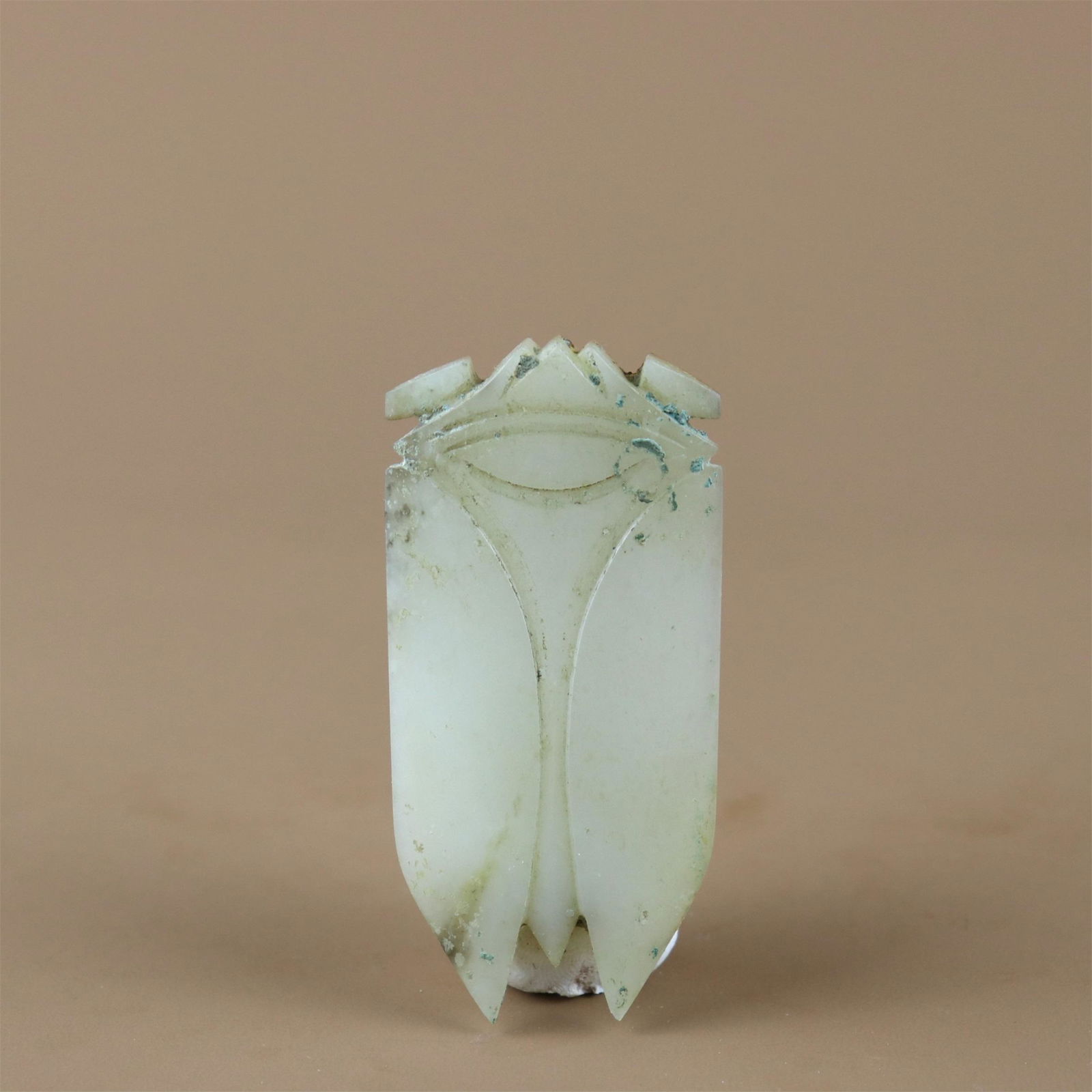 A Chinese Carved Jade Cicada Shaped Decoration (1 of 8)