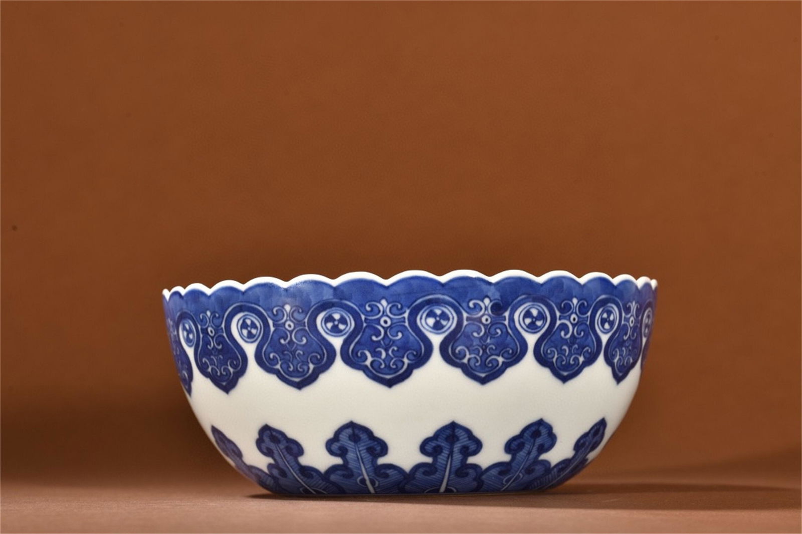 A Blue and White Flower Patterned Porcelain Bowl (1 of 9)