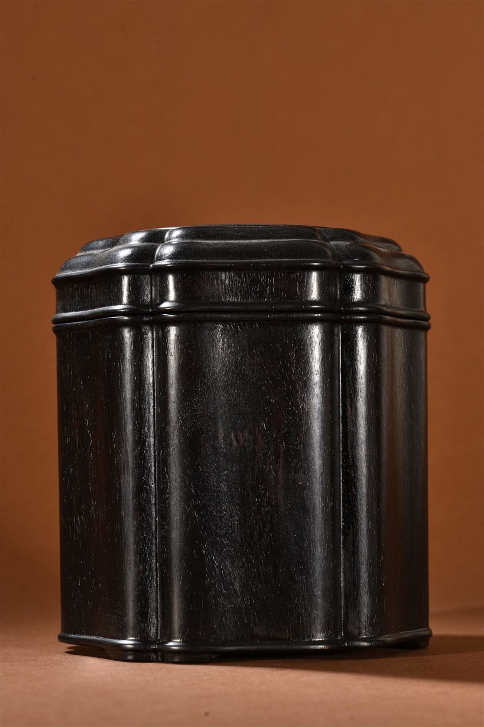 A Chinese Carved Zitan Wood Dragon Patterned Lidded Jar (1 of 9)