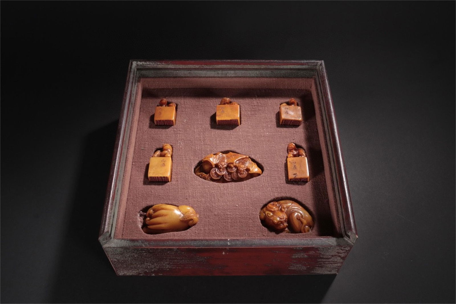 Set of Chinese Tianhuang Stone Seals (1 of 9)