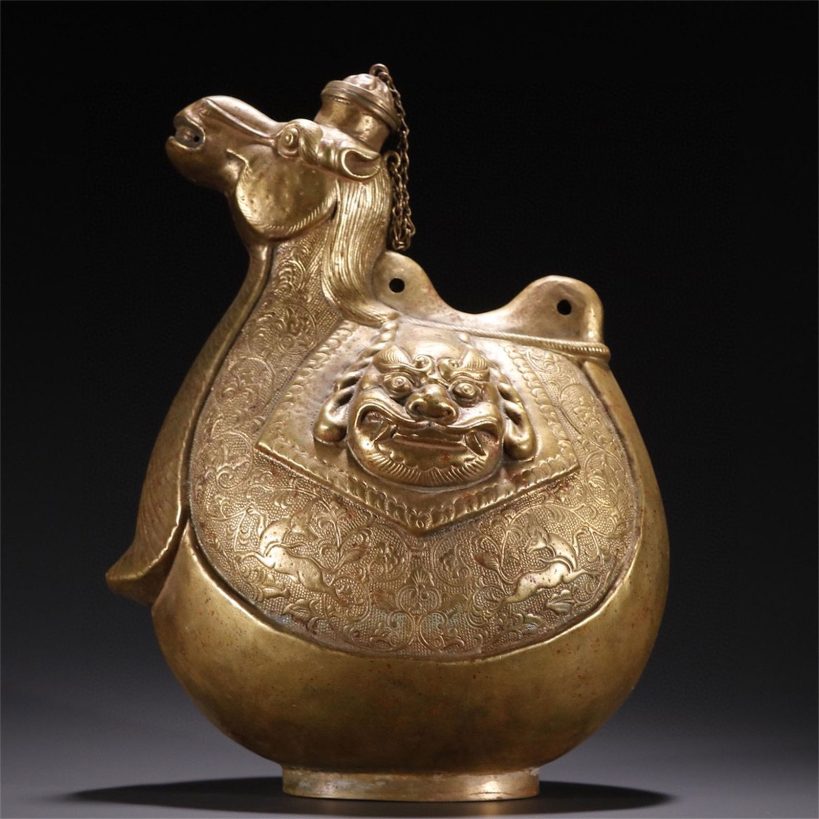 A Chinese Gilt Bronze Teapot (1 of 9)