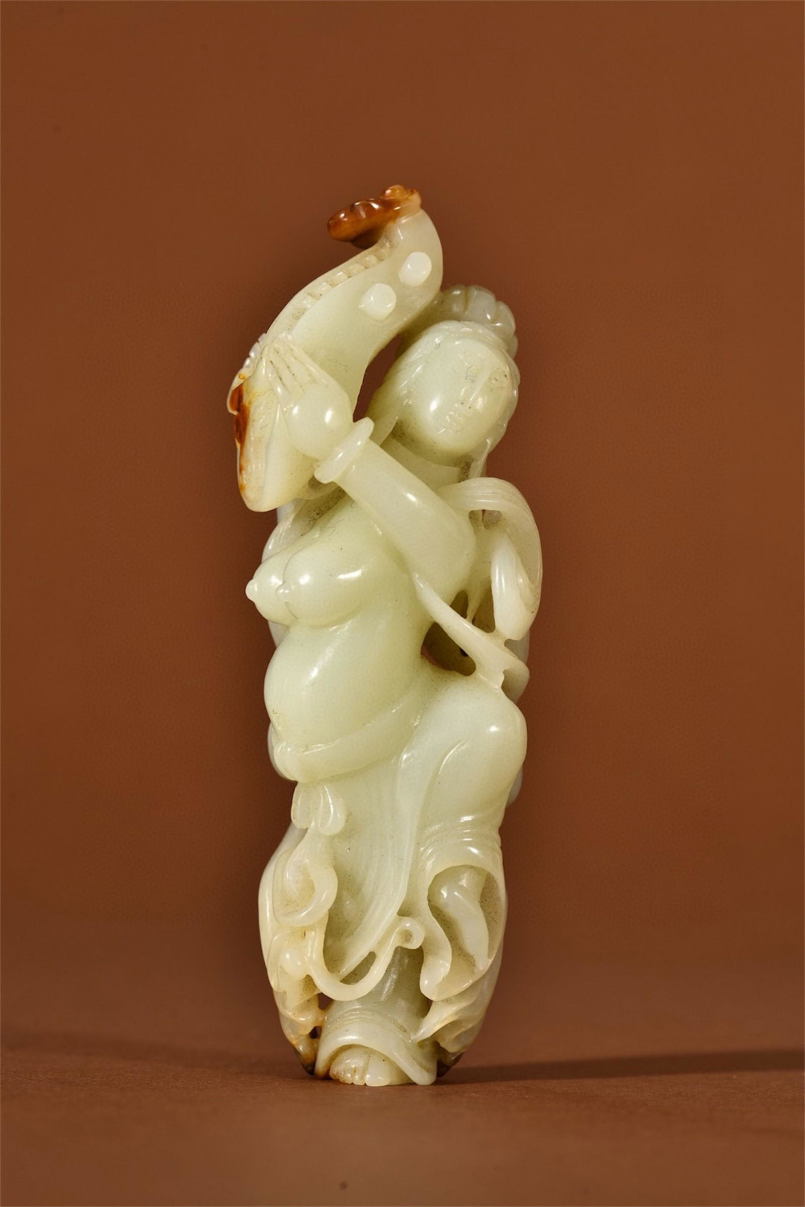 A Chinese Carved Jade Figure Decoration (1 of 9)