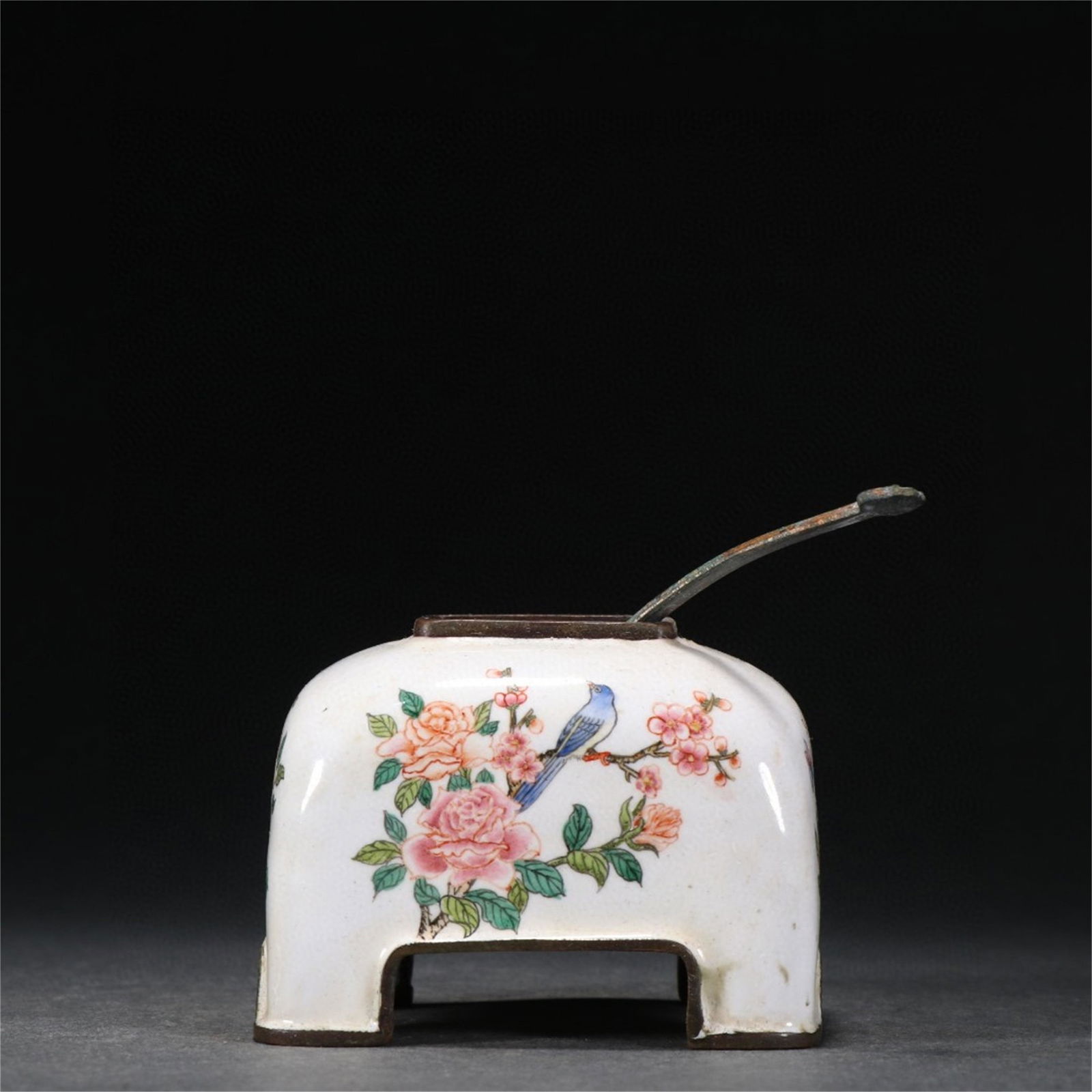 A Chinese Cloisonne Flower and Bird Water Pot (1 of 9)