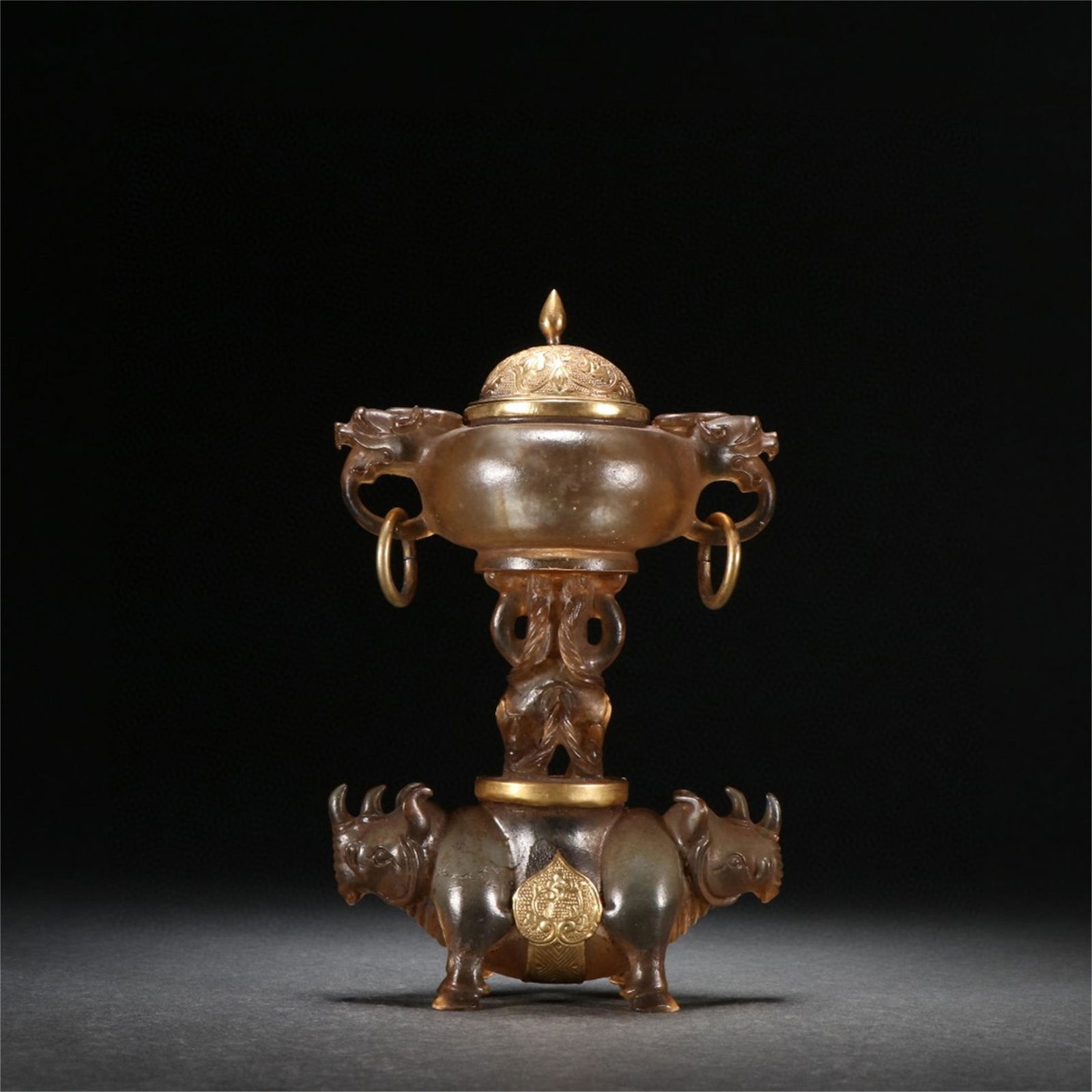 A Chinese Colord Glaze Incense Burner (1 of 9)