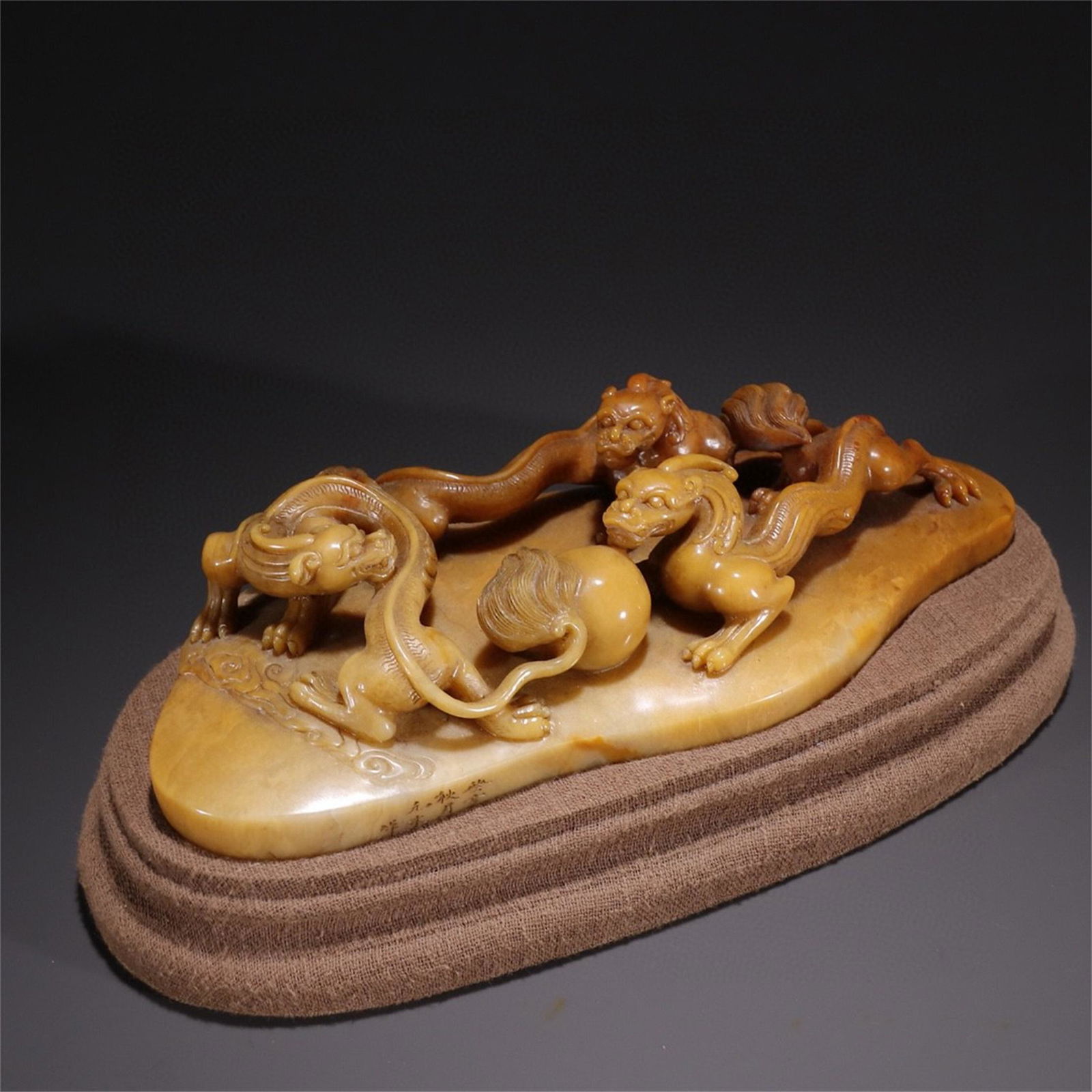 A Chinese Carved Tianhuang Stone Paperweight (1 of 9)