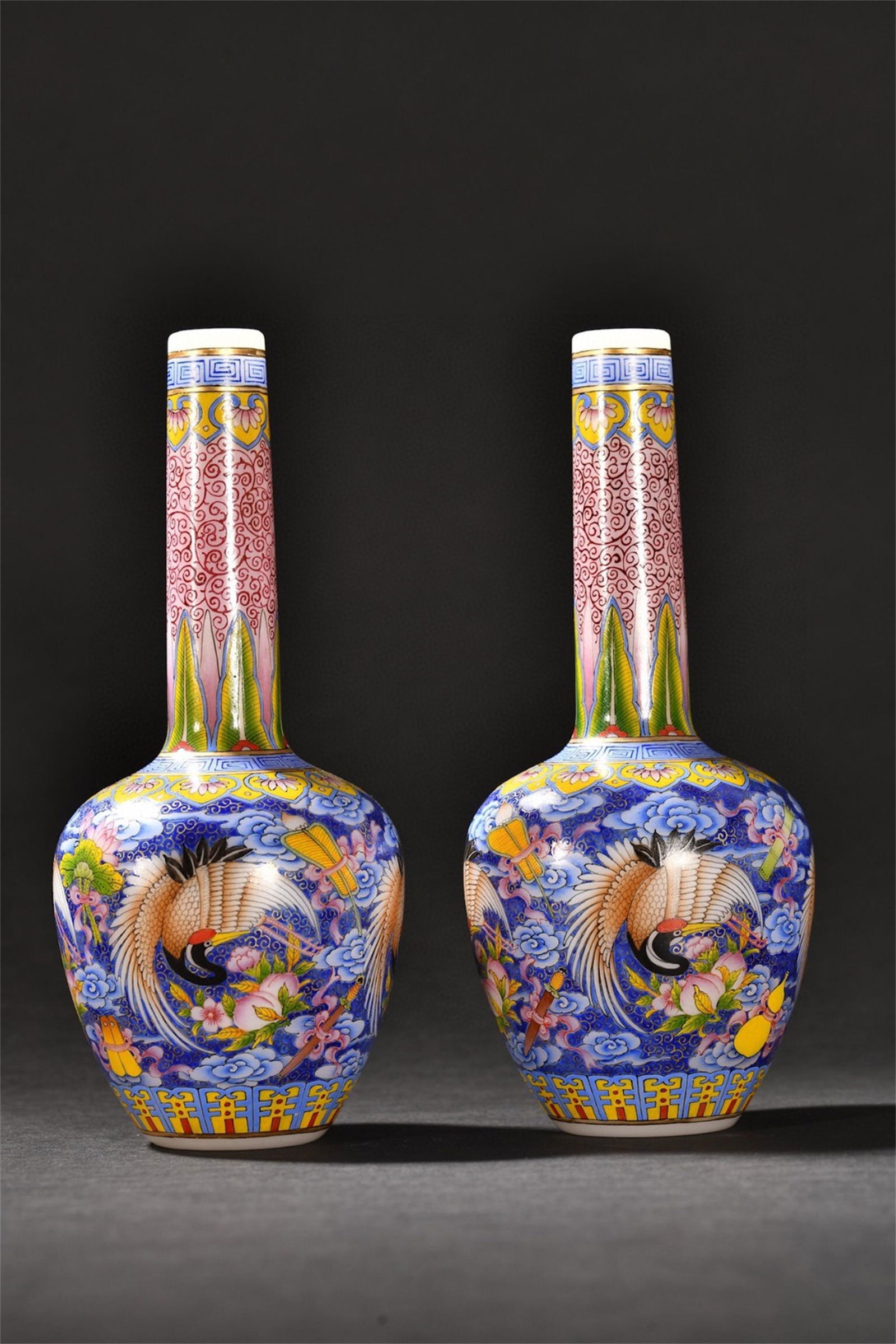 A Pair of Chinese Colored Glaze Vases (1 of 9)