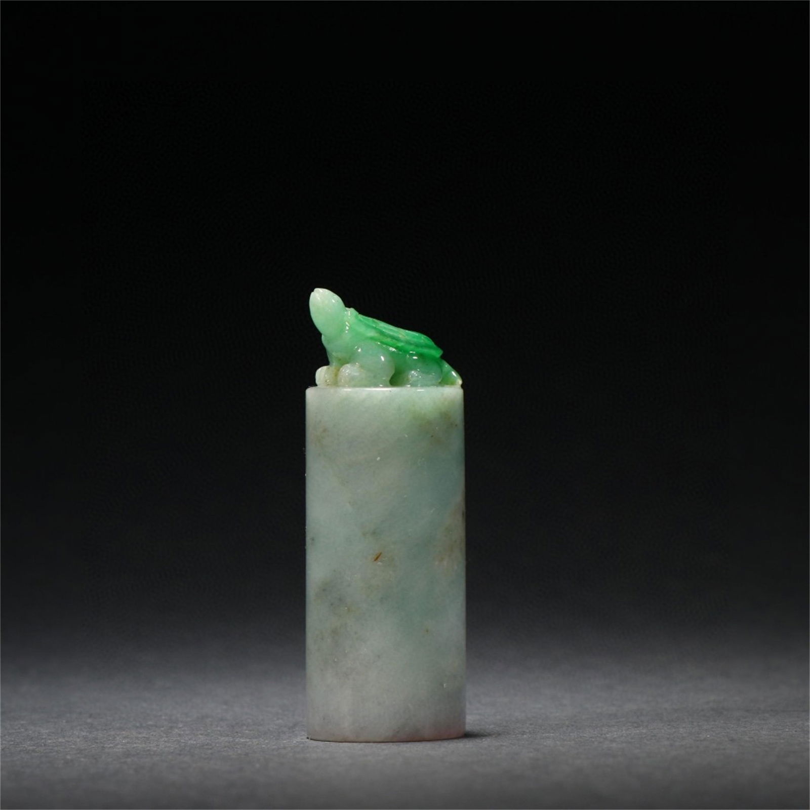 A Chinese Carved Jadeite Seal (1 of 9)