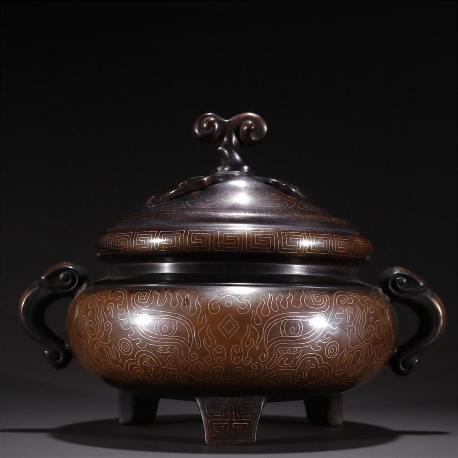 A Chinese Silver Incense Burner (1 of 9)