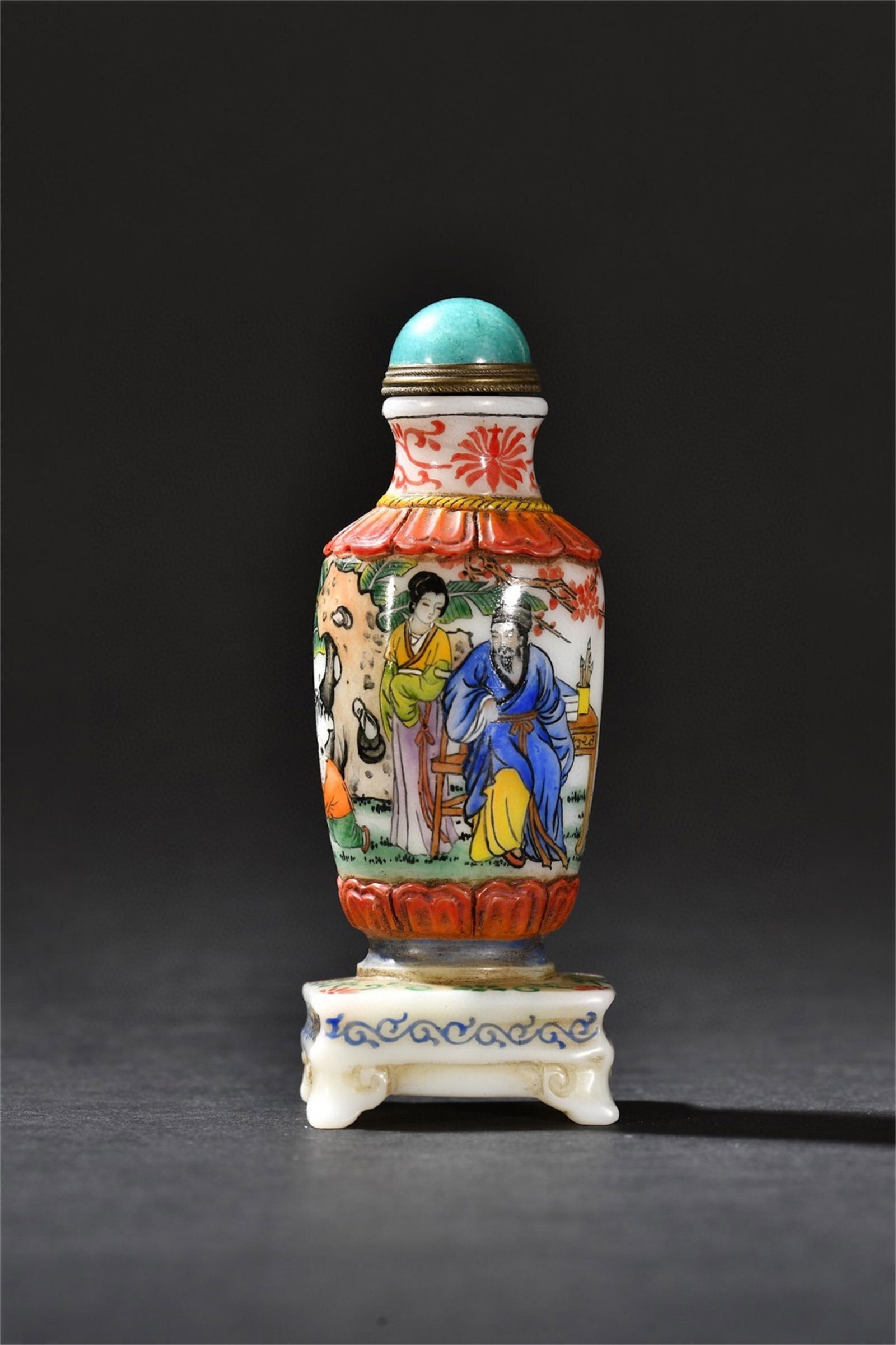 A Chinese Colored Glaze Snuff Bottle (1 of 9)