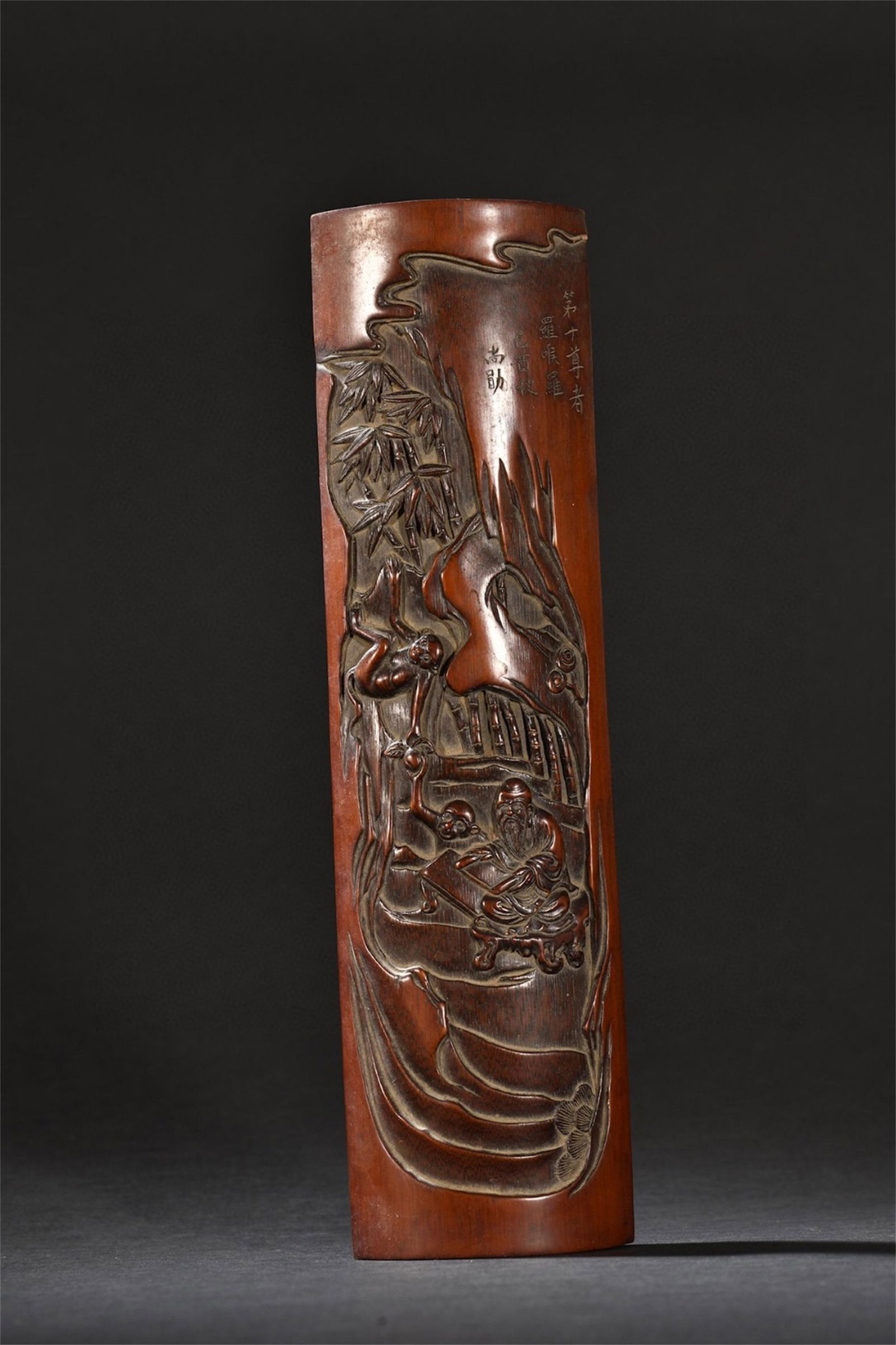 A Chinese Carved Bamboo Figure Patterned Decoration (1 of 9)