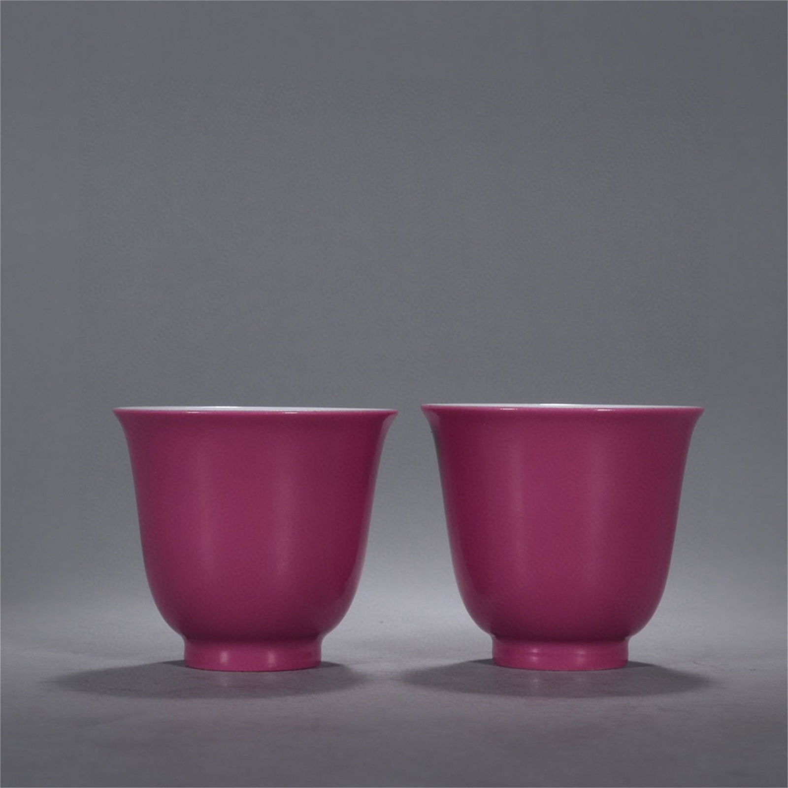 A Pair of Chinese Red Glazed Porcelain Cup (1 of 9)