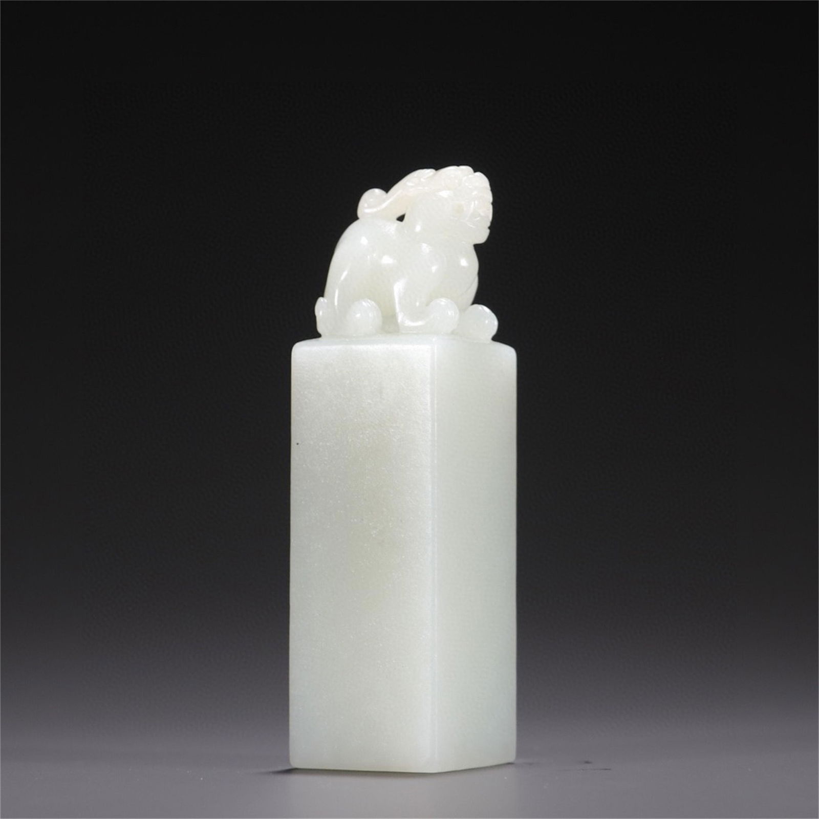 A Chinese Jade Beast Topped Seal (1 of 9)