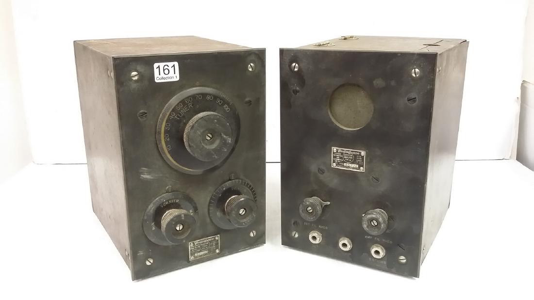 Westinghouse receiving tuner- type RA & a Westinghouse: Westinghouse receiving tuner- type RA & a Westinghouse detector amplifier- type DA