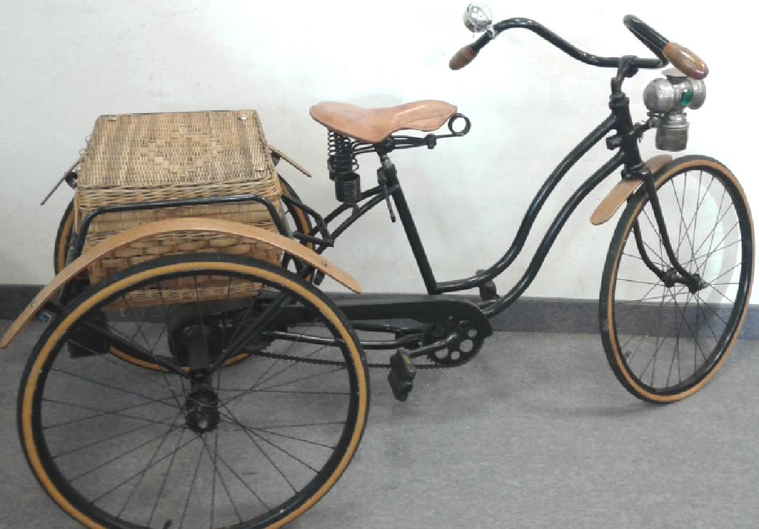 Adult tricycle restored in the 1960's with antique