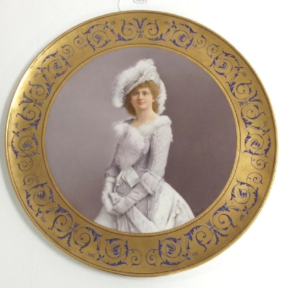 16 1/2" hand painted Royal Vienna portrait charger (1 of 7)