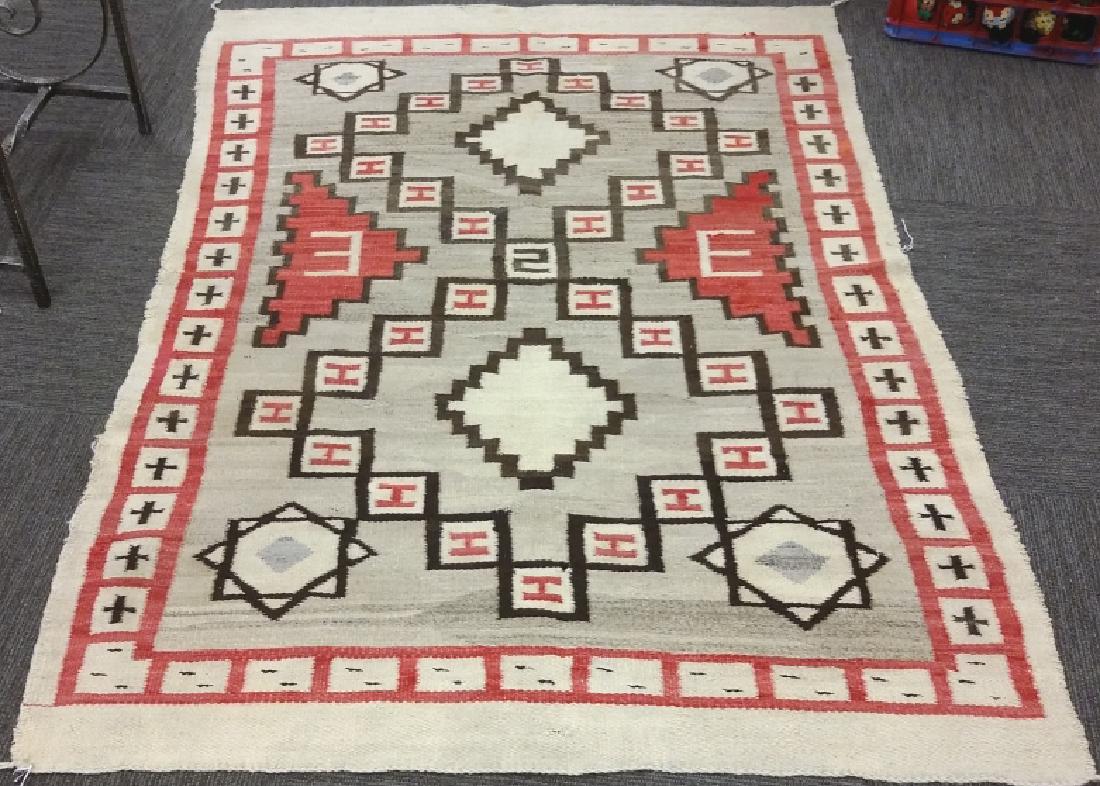 Vintage Navajo rug with letters- 46" x 64" (1 of 5)