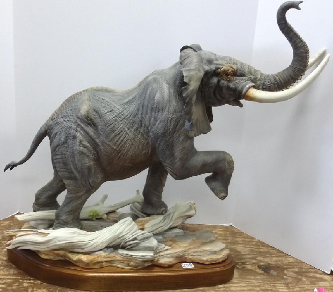 Important Boehm porcelain bull elephant #22/100 25" (1 of 9)