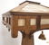 Antique mission oak table lamp- approx. 23" tall x 17" - 4