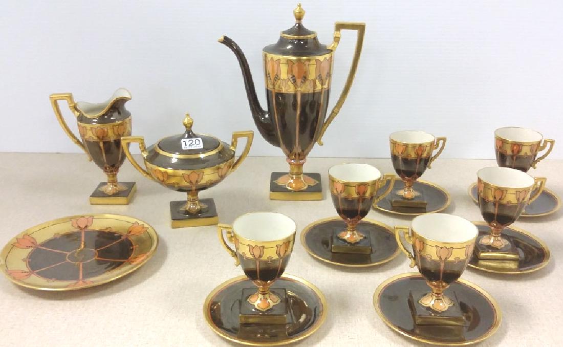 10 piece Deco Lenox Belleek chocolate set (1 of 7)