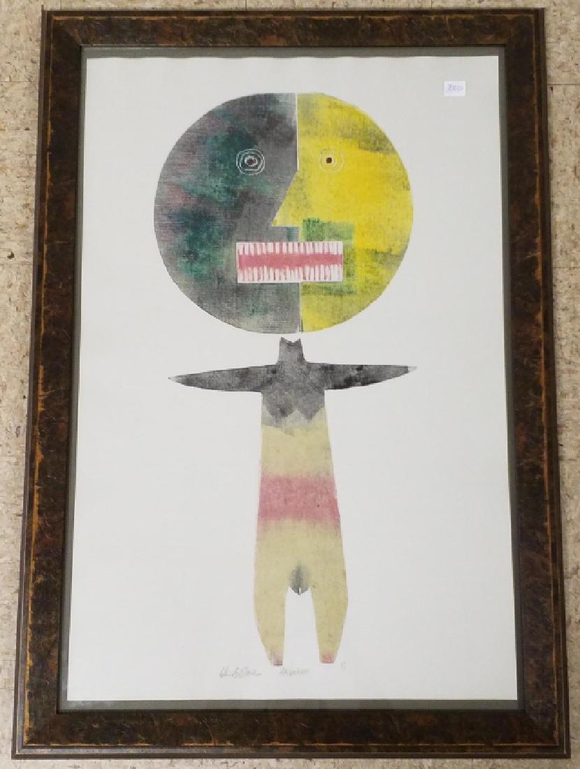 Framed pencil signed & numbered 1/1 artwork on paper- (1 of 4)