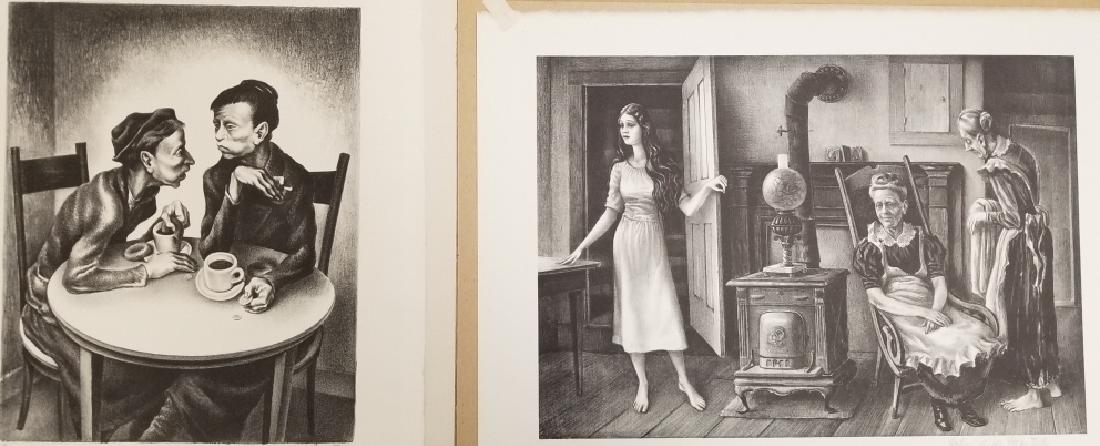 2 signed Johns S. (Stockton) de Martelly lithographs (1 of 7)