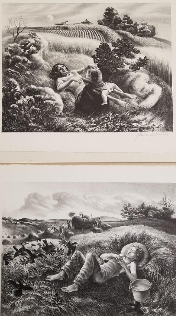 2 signed John S. (Stockon) de Martelly lithos approx (1 of 6)