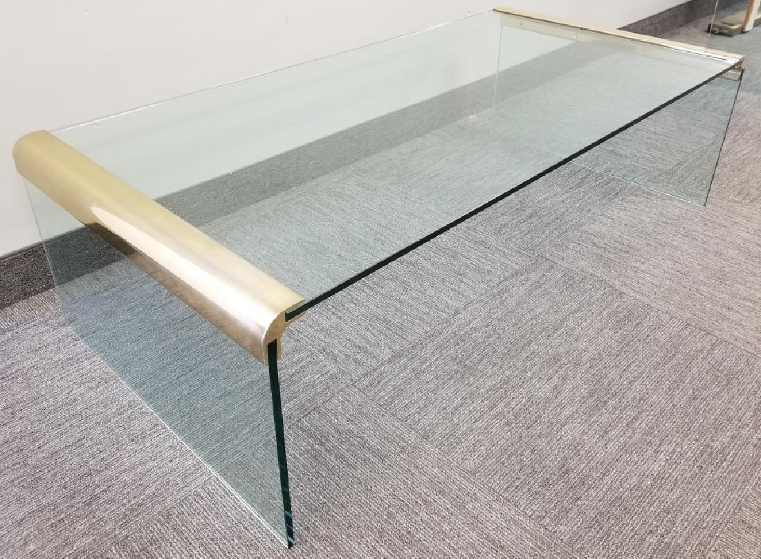 Leon Rosen for Pace waterfall cocktail table Approx. 56 (1 of 8)