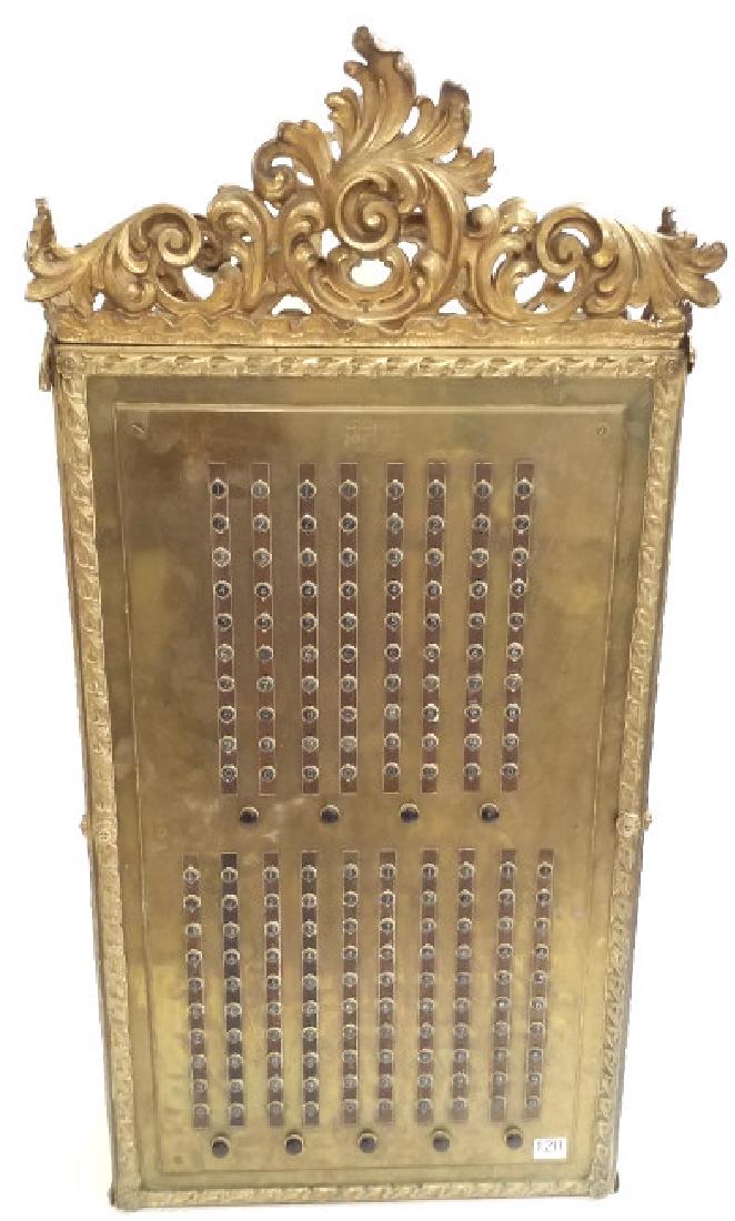 Bronze "Acme Usher Signal System- Chicago" cabinet 33" (1 of 7)