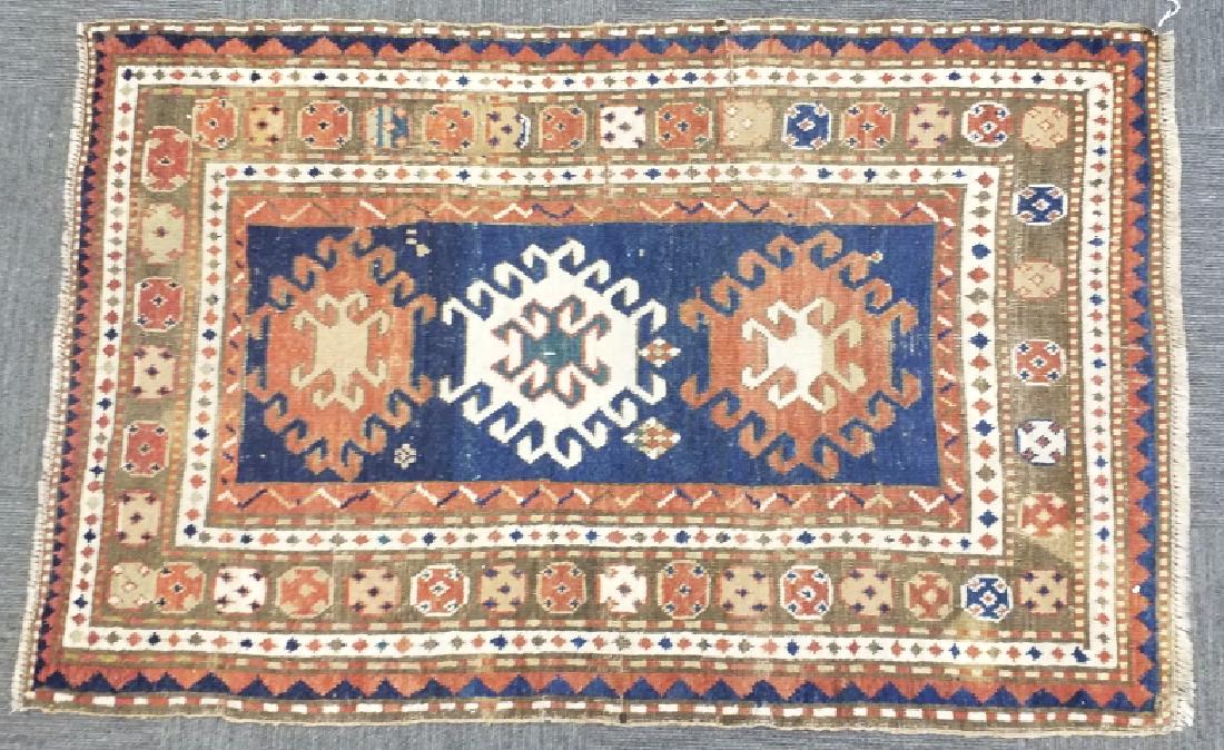 Antique handmade oriental rug approx. 5 1/2' x 3 1/2' (1 of 5)