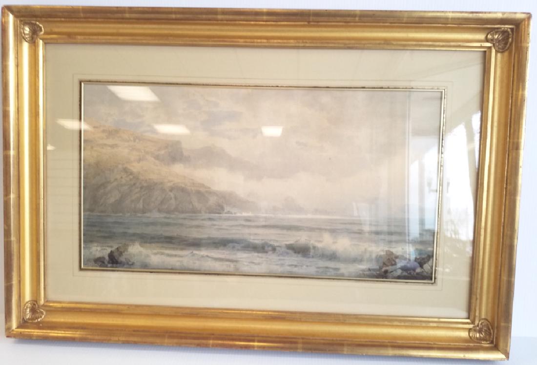 Framed signed William Trost Richards "Sea Mists" (1 of 9)