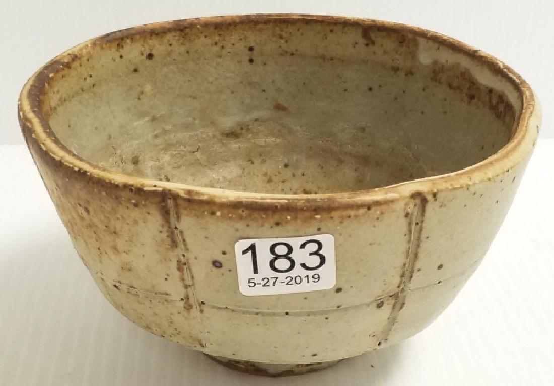 Warren Mackenzie signed shino bowl 6 1/4" x 3 3/4" (1 of 5)