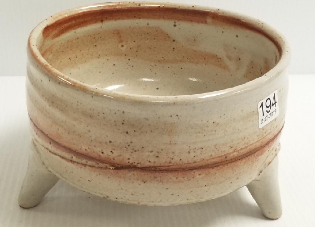 Randy Johnson signed 3-footed bowl 8 1/2" dia. x 5" h- (1 of 6)