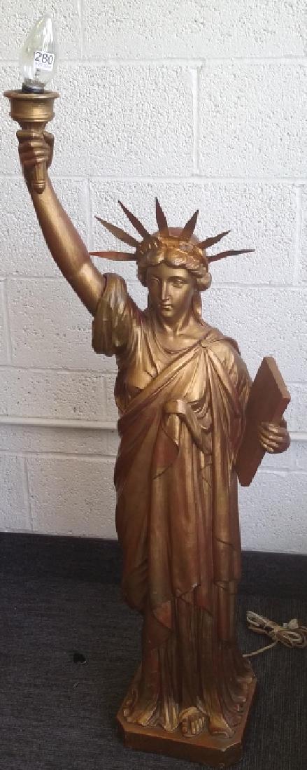 1918 composition Statue of Liberty lamp- 43" war bonds (1 of 7)