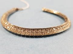 Ladies 14k white gold & diamond tennis bracelet; 126 (1 of 6)