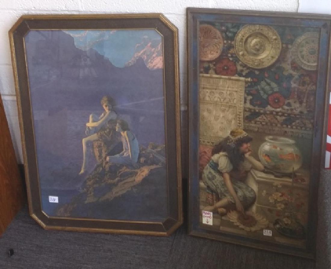 Deco framed Parrish print- 21" x 30" and a Pears soap (1 of 6)