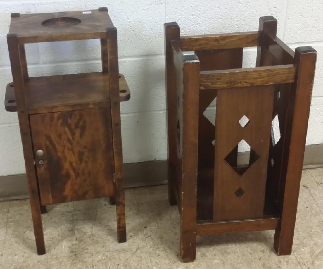 Mission signed Cushman smoke stand & umbrella stand (1 of 7)