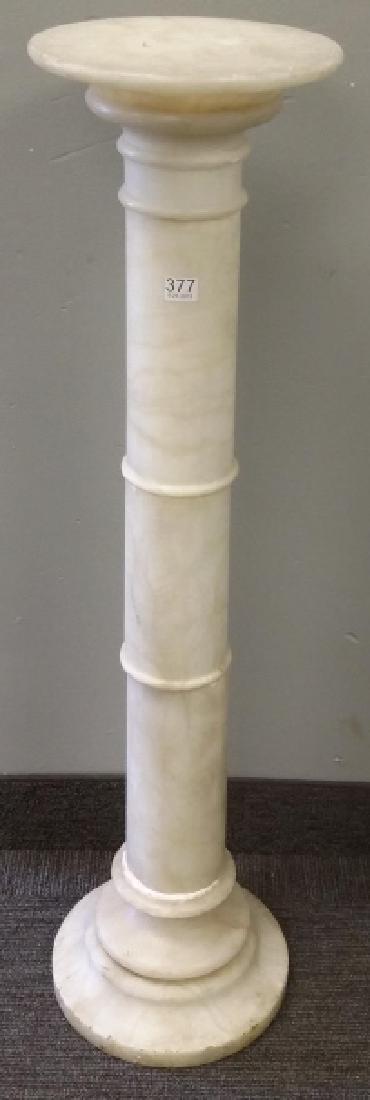 Italian marble pedestal From The Dominick Argento: Italian marble pedestal From The Dominick Argento Estate.