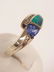 Designer signed B&H 14k white gold ring set with - 2