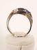 Designer signed B&H 14k white gold ring set with - 4