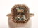 14k gold designer signed Sonia B ring set with 8x10mm