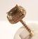 14k gold designer signed Sonia B ring set with 8x10mm - 3