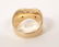 Contemporary design 14k gold 3-stone square cut diamond - 4
