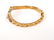 18k textured gold bracelet set with diamonds & rubies 6 - 5